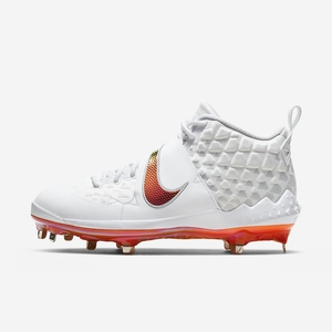 Crampon Baseball Nike Force Zoom Trout 6 Blanche 1796-480 White/Laser Orange/Pure Platinum/Magma Orange Homme | YIJ-31464647